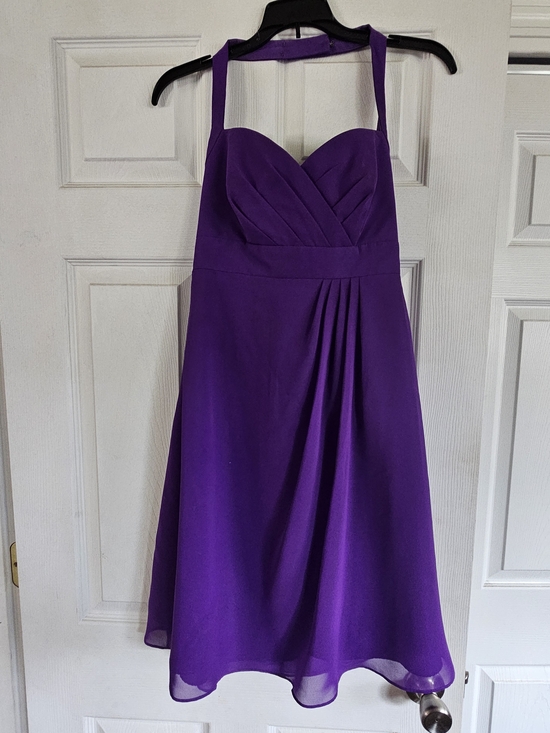Alfred Angelo Dresses & Skirts - Alfred Angelo Purple Halter A-Line Dress 4